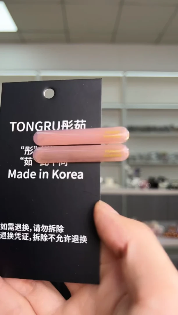 醋酸非金属韩国醋酸品牌发饰一字鸭嘴边夹一对