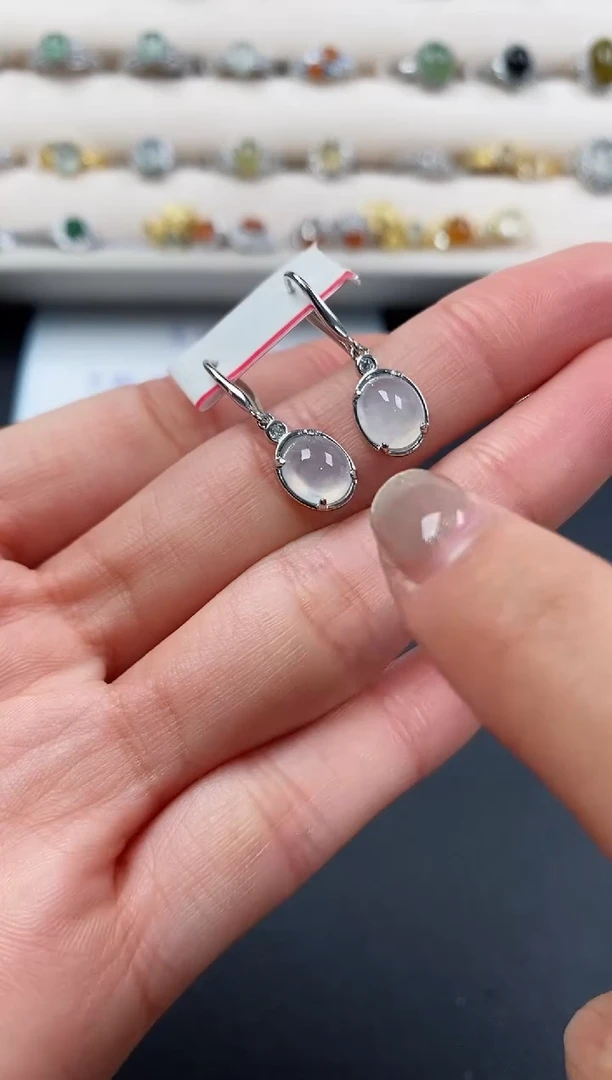 银S925镶嵌戒指翡翠4444444+10