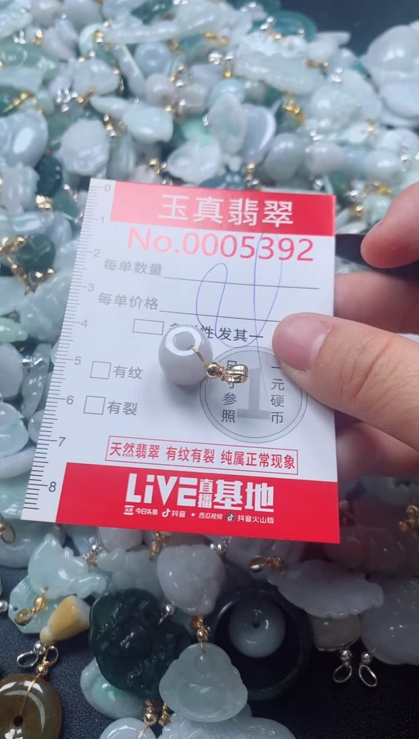 吊坠(不含链)未镶嵌翡翠5392