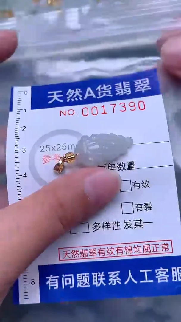 翡翠未镶嵌吊坠(不含链)1