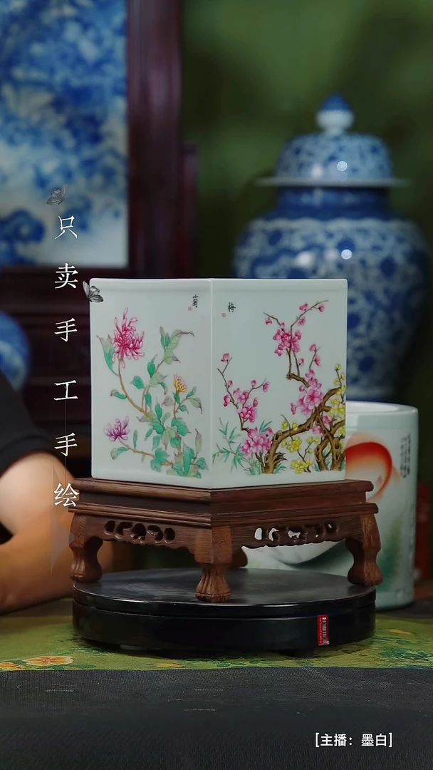 瓷片静*景德镇手工手绘陶瓷