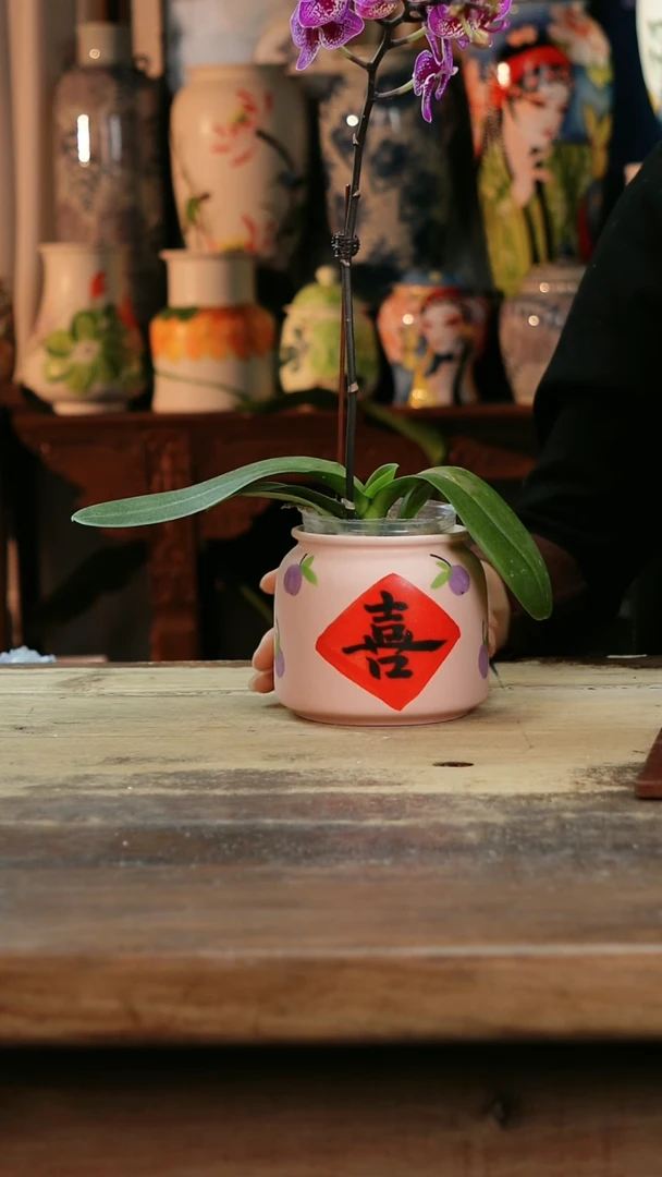 【闪购商品】瓷片景德镇纯手工釉下彩精品花瓶