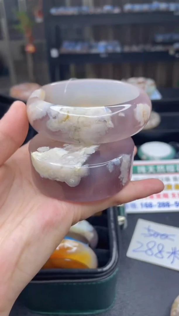 石英质玉手镯未镶嵌A38(62圈赠送镯心)