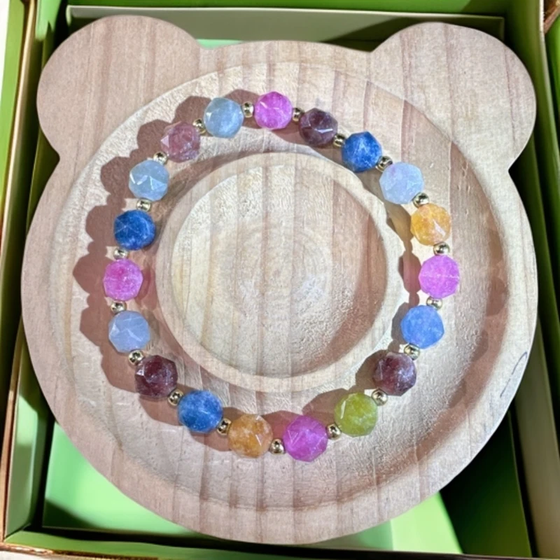 【七彩设计款切面7.5M】时尚百搭男女同款手串（B102）