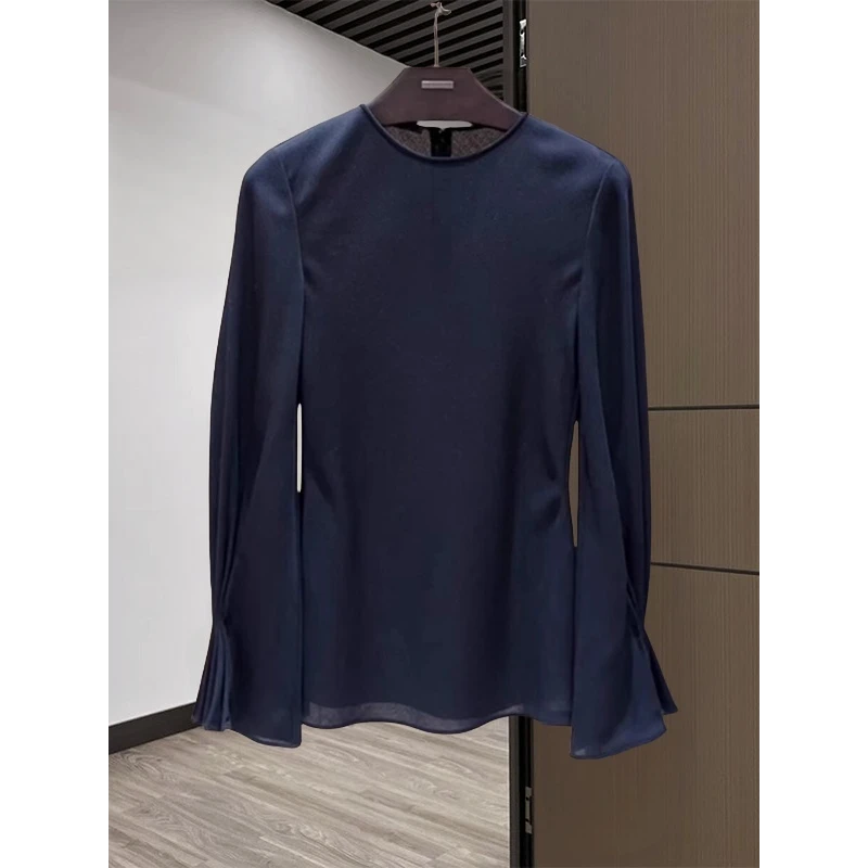 气质好的想转圈圈！别致漂亮衬衫女高级感洋气衬衣小众圆领小衫上