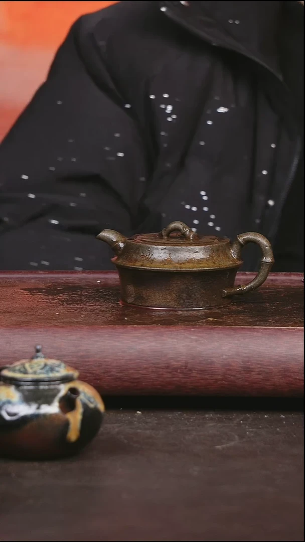 紫砂茶盘柴烧 壶