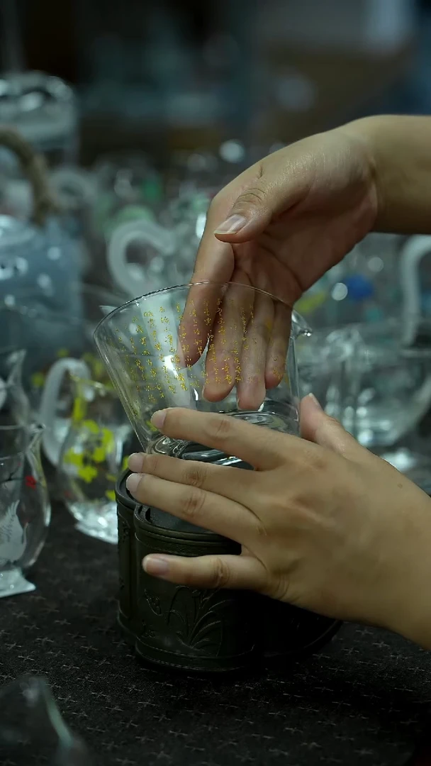 开仓百款全手绘玻璃放漏