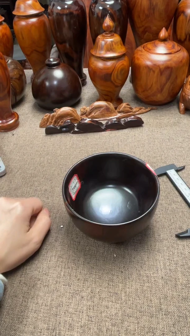 【闪购商品】交趾黄檀（大红酸枝）木艺木碗