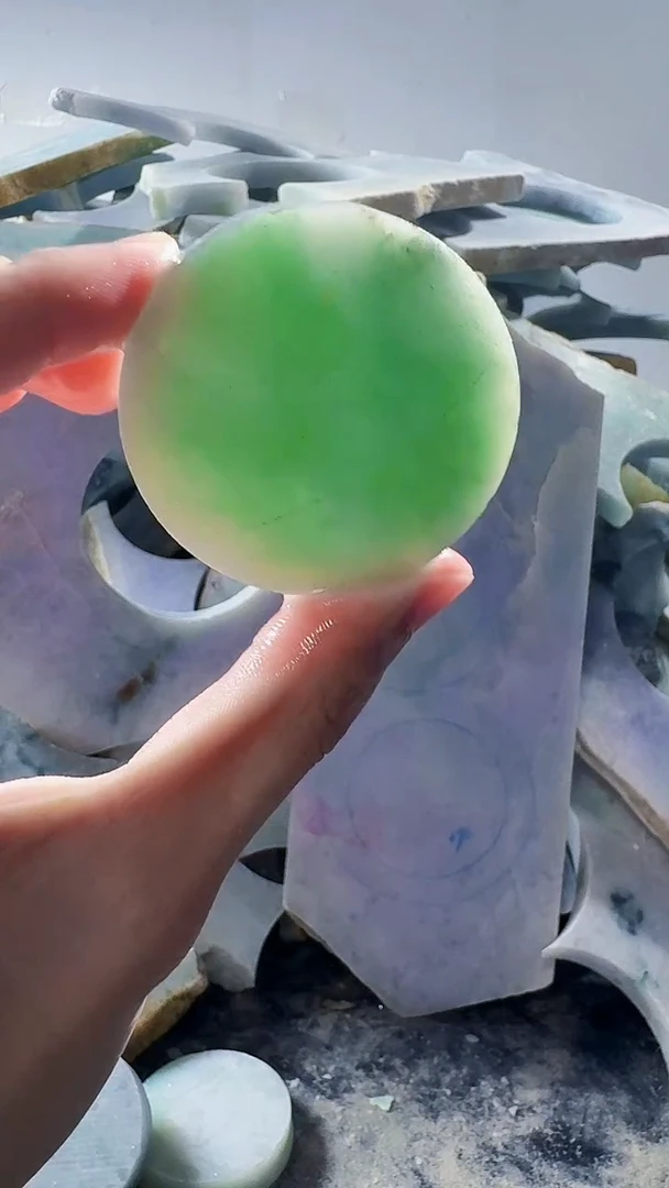 裸石翡翠缅甸翡翠A货文252