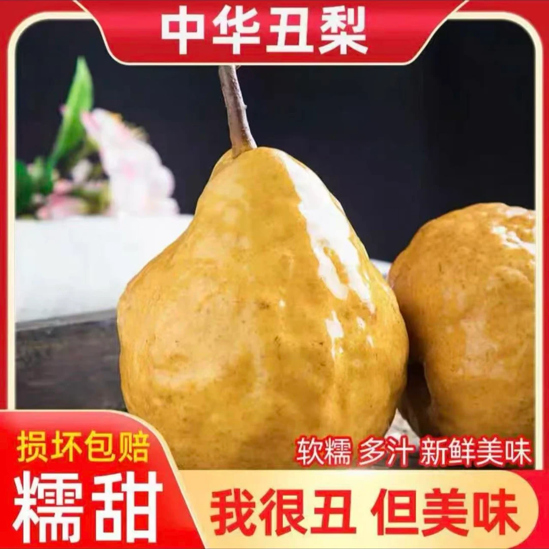 正宗山东中华丑梨软糯香甜冰激凌附近口感莱阳产地直发莱阳梨父亲