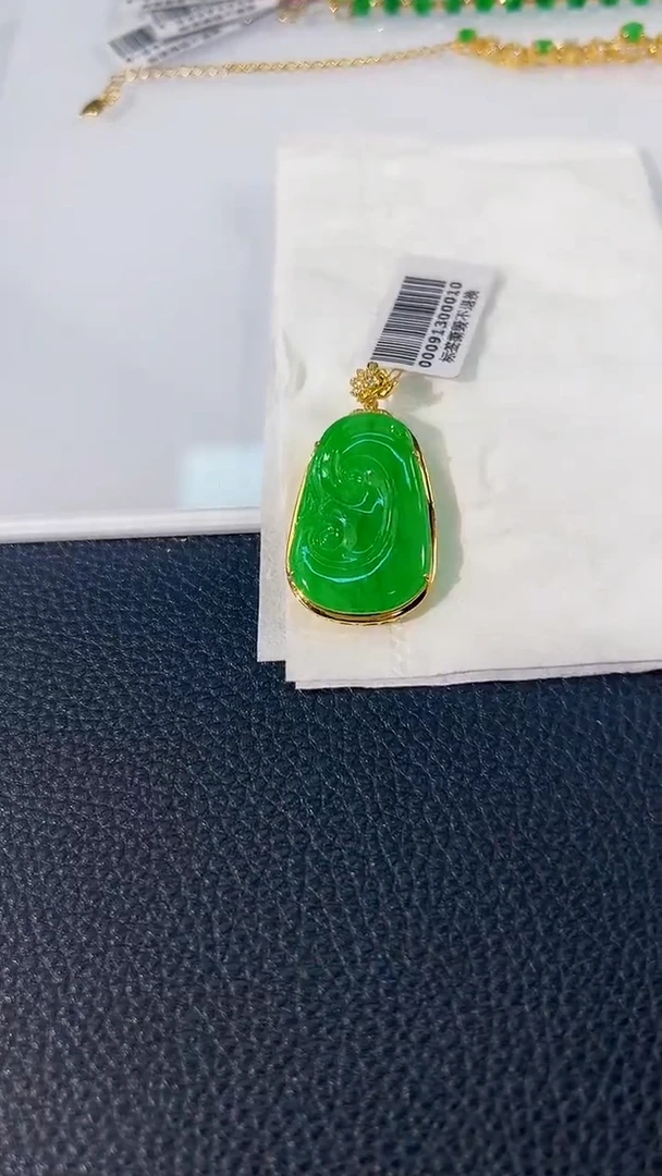 颈饰未镶嵌翡翠 缅料A货/支持复检/一件
