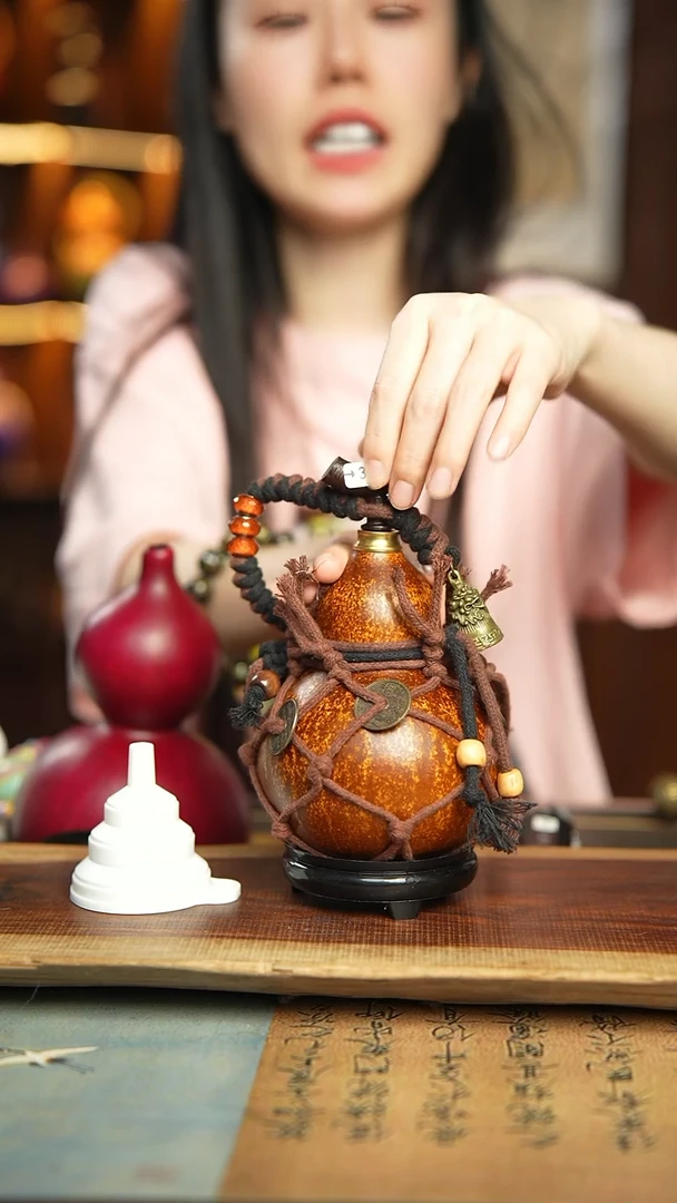 396号400ml左右非遗大漆酒葫芦