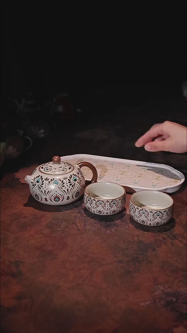 陶瓷茶具（无礼盒）@@A13346