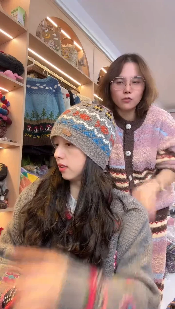 羊毛美利奴灰色年年有余冷帽