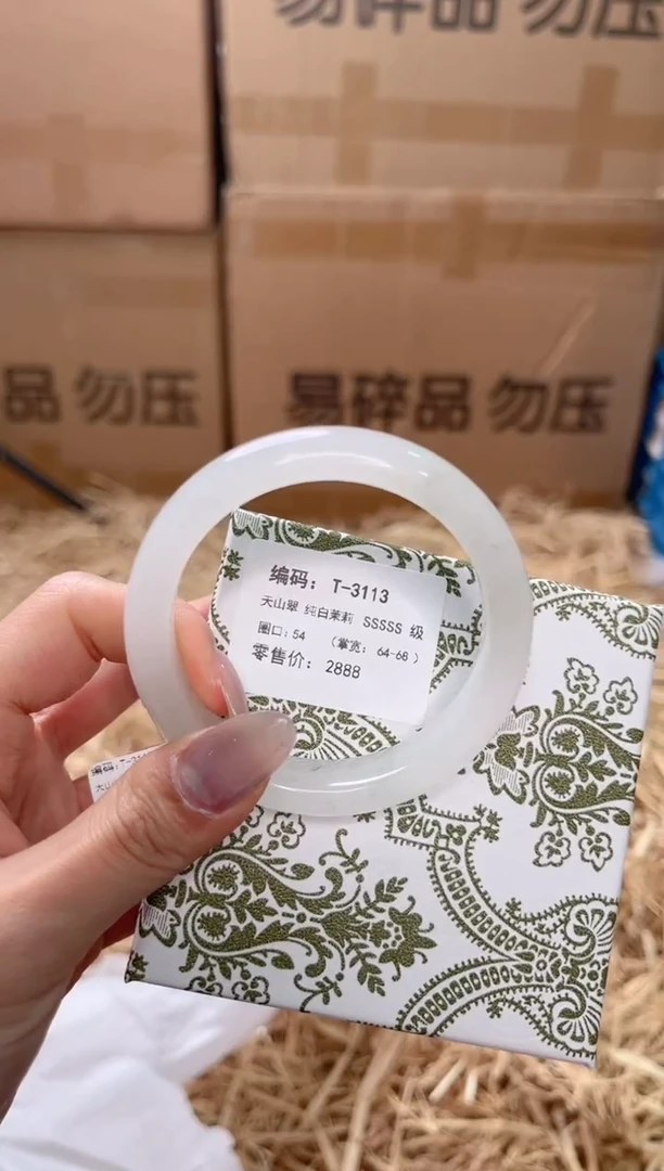 未镶嵌手镯石英质玉T-3113