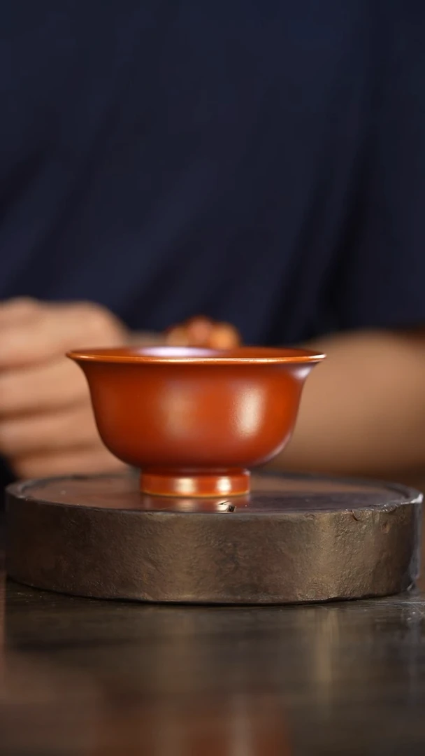 N****n12柴房陶瓷柴烧金玉压手杯