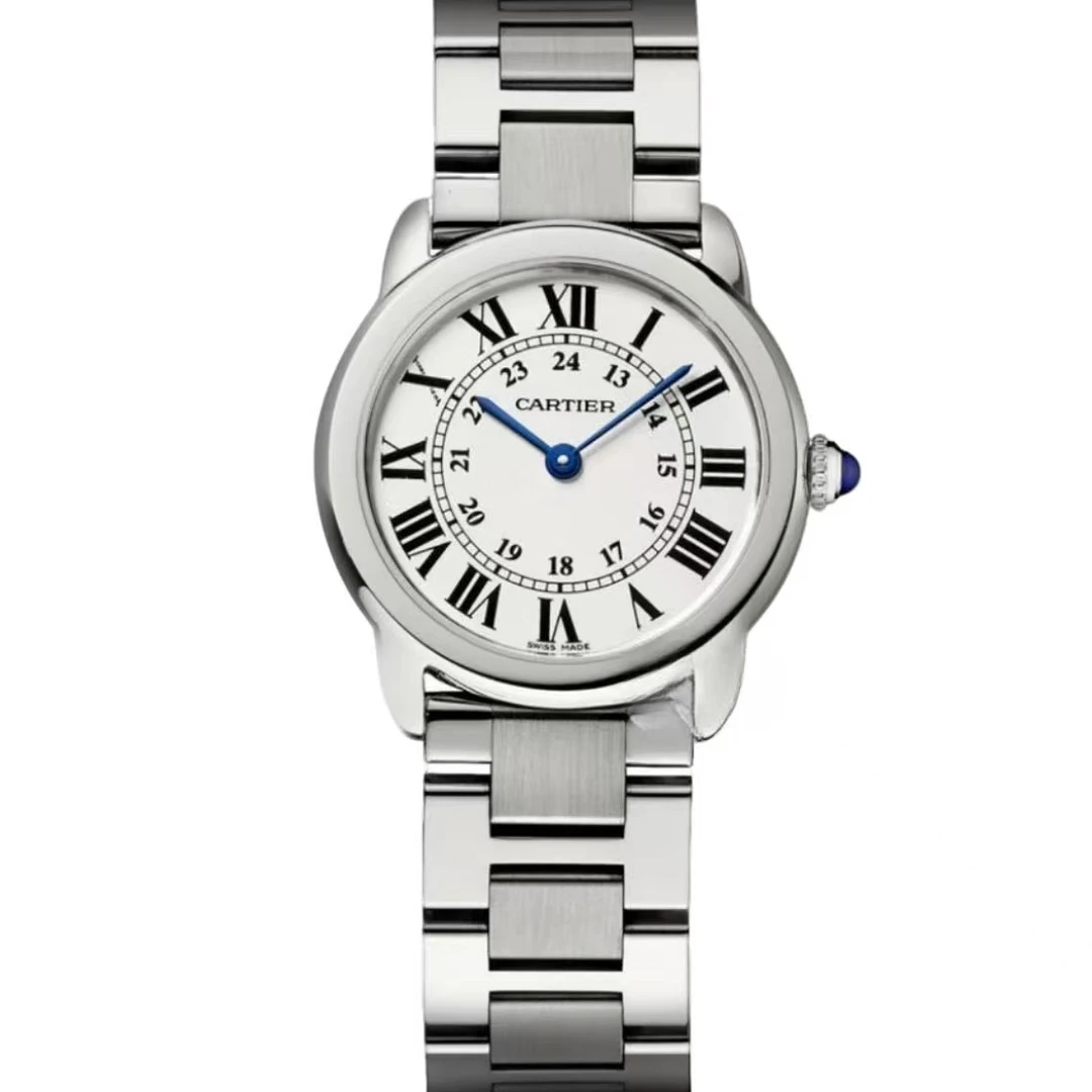 99新 Cartier/卡地亚 卡地亚伦敦W6701004 29钢带石英女表 单表