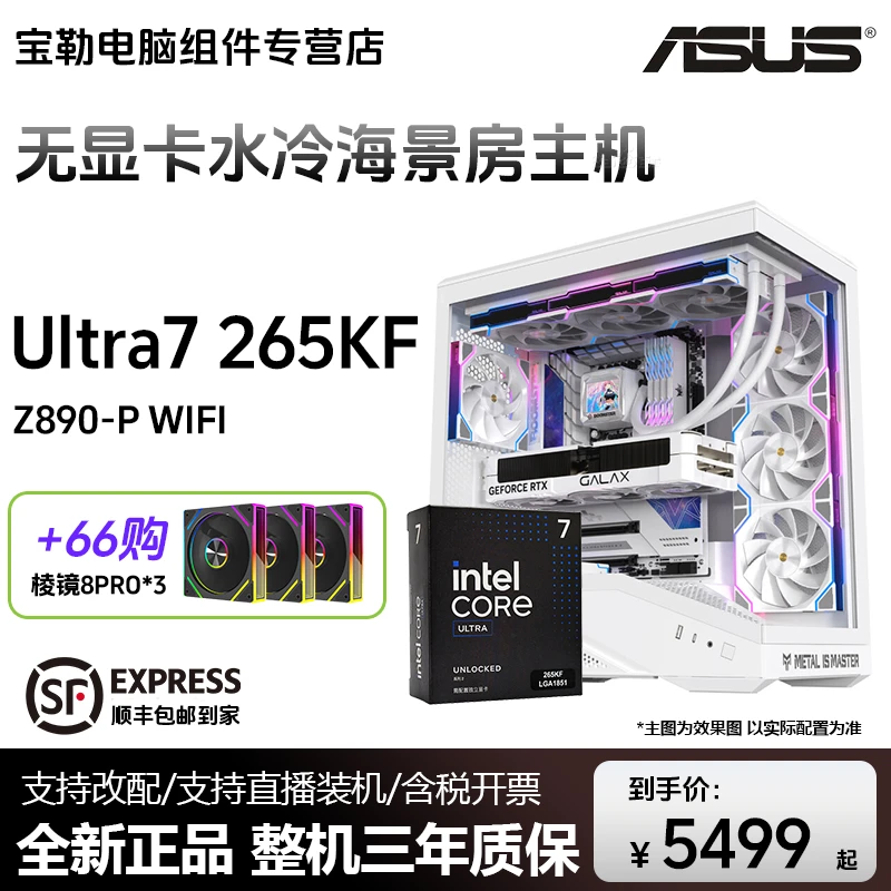 【265KF无显卡】Ultra7 265KF/Z890/32G 娱乐游戏DIY电脑主机