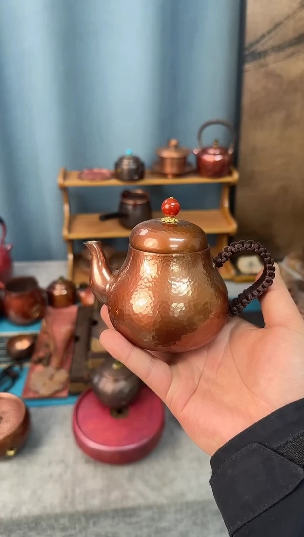 300毫升梨形壶纯紫铜