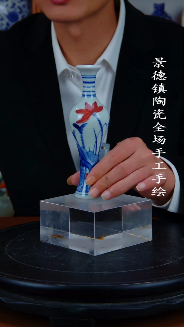 瓶景德镇手工手绘陶瓷摆件10
