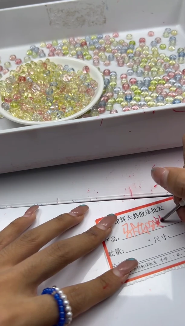 未镶嵌颈饰水晶w2931马卡龙阿赛算盘8*5mm20颗