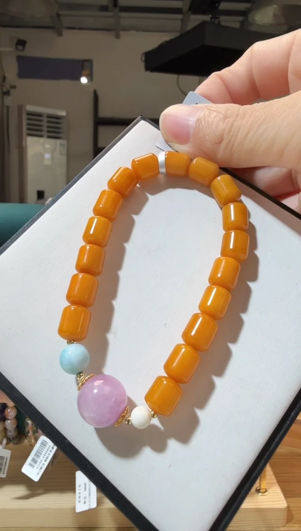手链蜜蜡未镶嵌优2084 约7mm