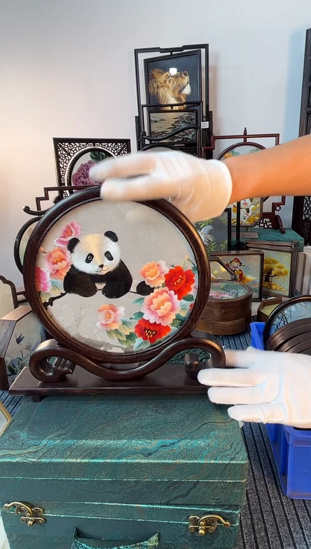 刺绣纯手刺绣工双面绣