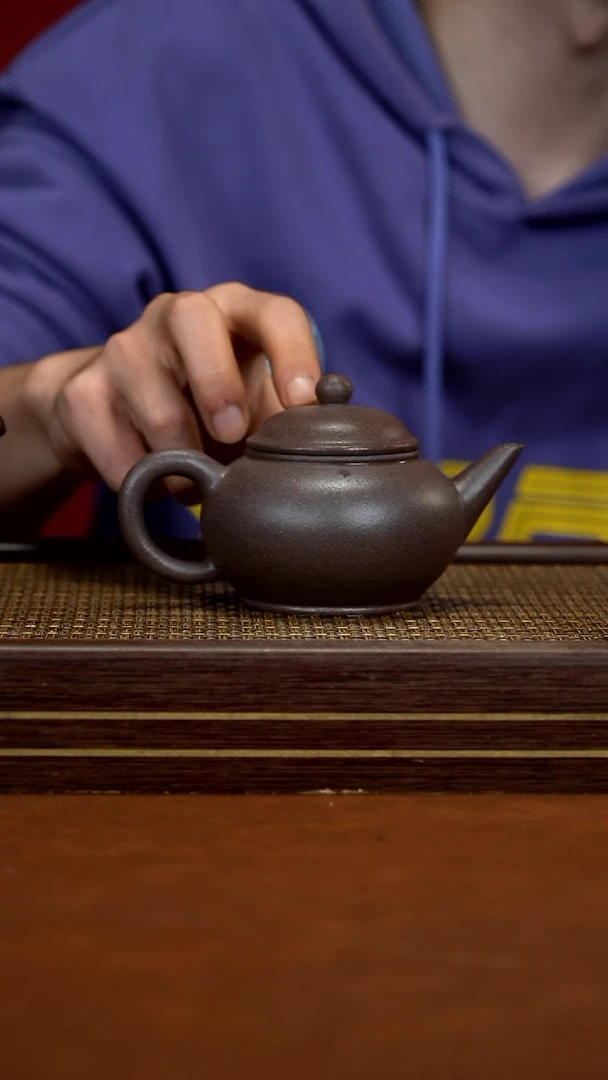 茶壶紫砂   LZX    全砂桃花泥   水平    200cc