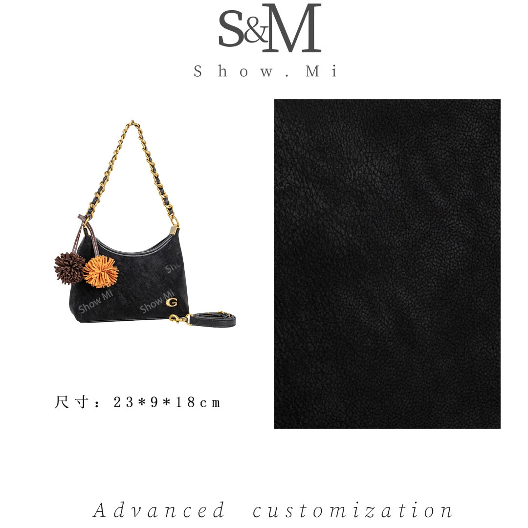 【Show Mi】QYX-7021-黑色-轻奢小众时尚百搭女士包包sm