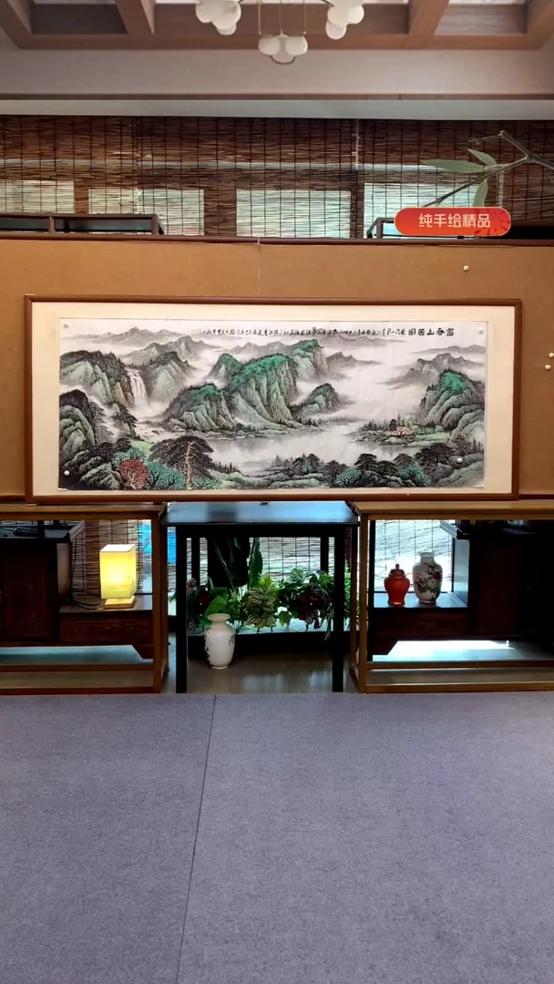 国画国画纯手绘纯实木205*85cm