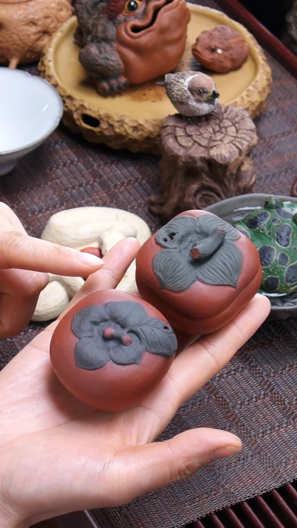 【闪购商品】紫砂茶宠砂宴《柿柿如意》