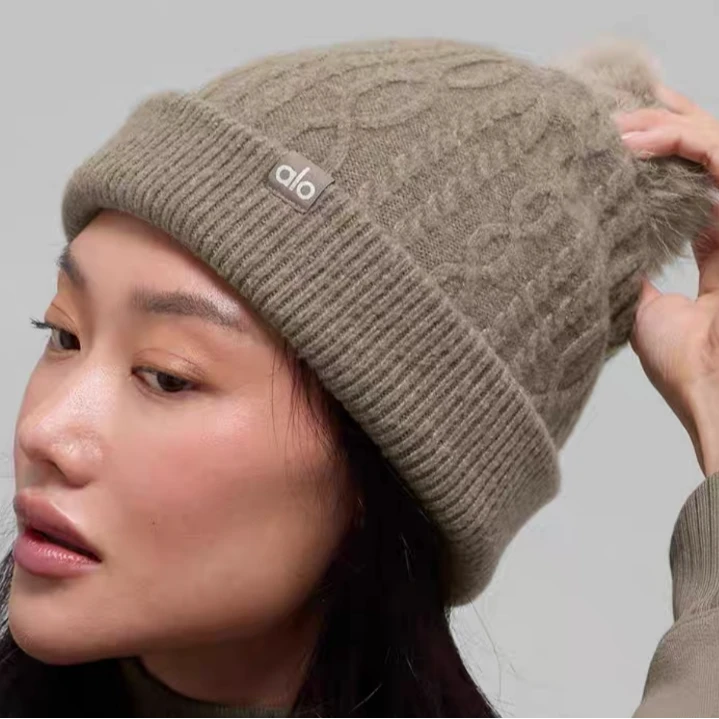 Alo yoga加拿大直邮ALO CABLE KNIT BEANIE舒适保暖帽