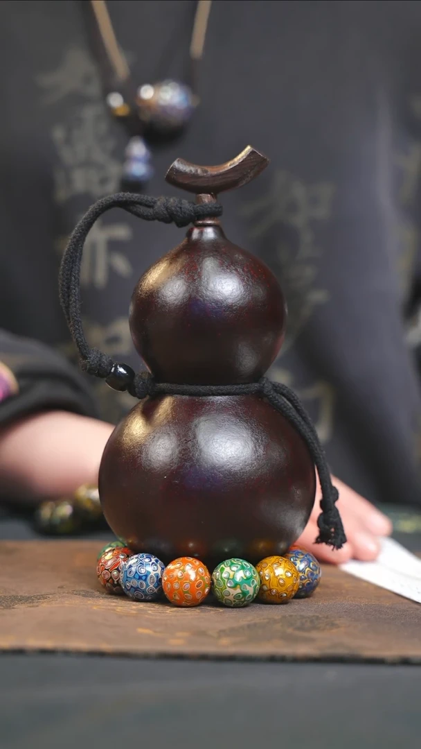 【闪购商品】YS160大漆酒葫芦不包手串及旋转底座