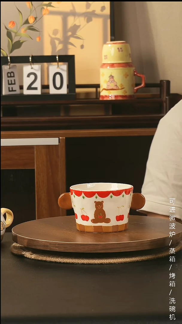 陶瓷景德镇高温釉下彩纯手绘创意瓷