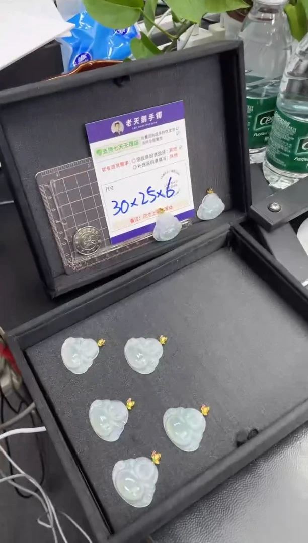 【闪购商品】翡翠挂件18K金镶嵌佛公FL17配绳/多样性发其一CP