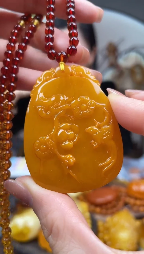 【闪购商品】琥珀裸石未镶嵌首饰 假1赔4 （多样性发货1件