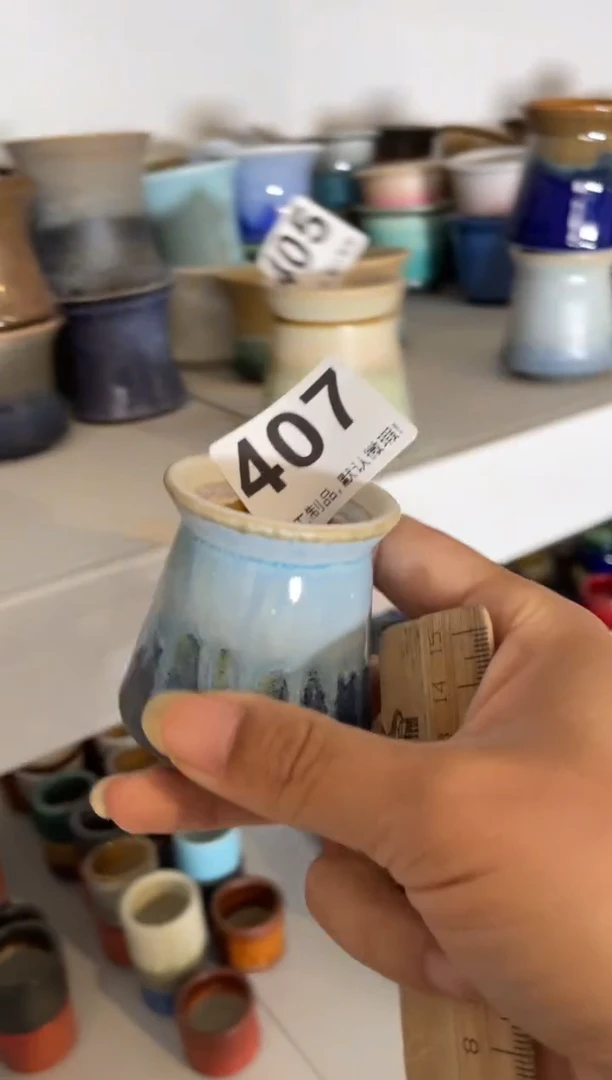 瓷片甘*407知木小芳花盆