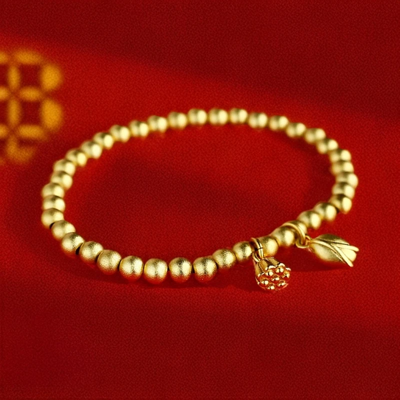 【丽姐】 国潮风时尚百搭复古轻奢气质流行合金两世欢手链（ZL71020）