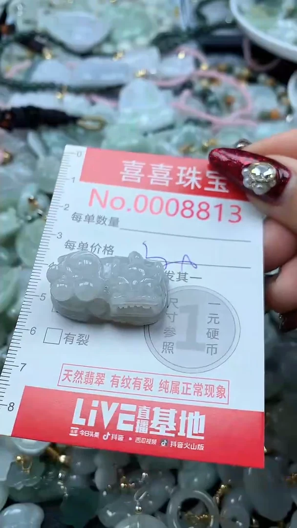 吊坠(不含链)未镶嵌翡翠8813