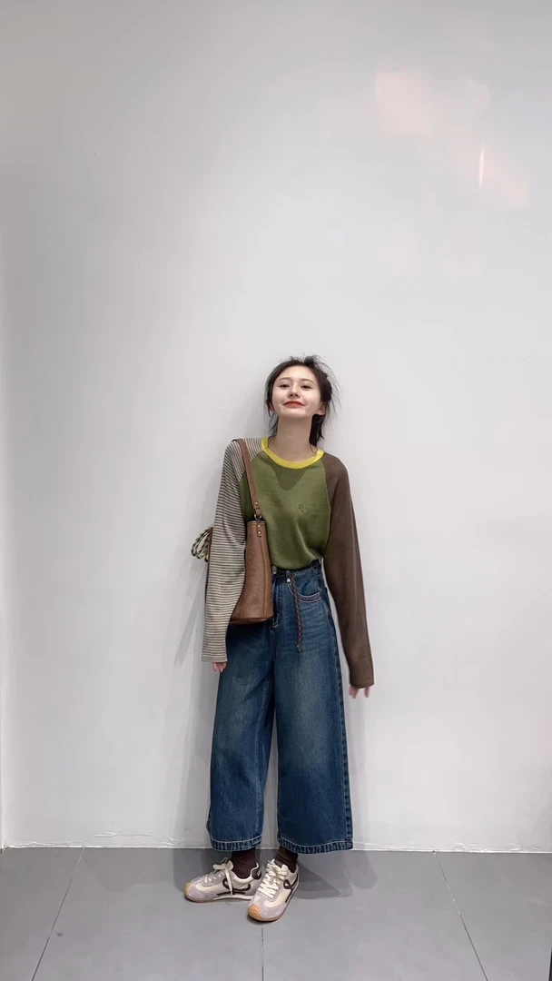 2025秋季新款韩系气质通勤休闲工装马甲百搭长袖上衣阔腿牛仔裤