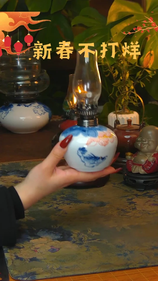【闪购商品】景德镇陶瓷灯摆件