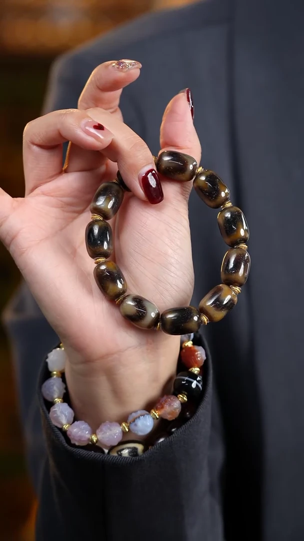 【闪购商品】玛瑙/玉髓手串未镶嵌S51940多样性发一牙牙手串