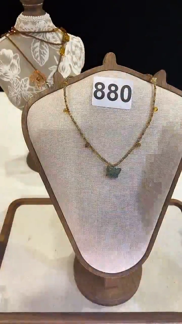 项链钛钢淡水珍珠880