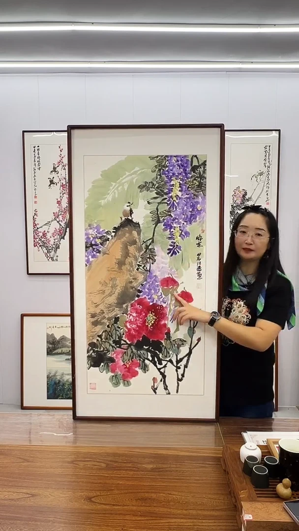 国画汪琼 120*60 醉春