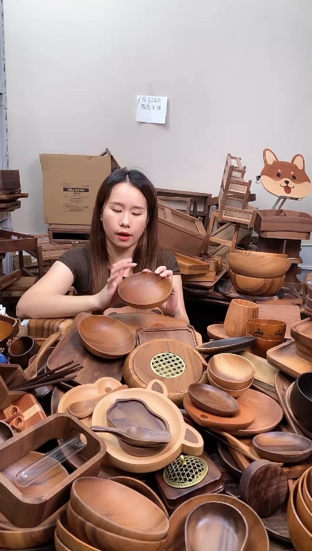 木  南美胡桃木深碟15*5cm  内销