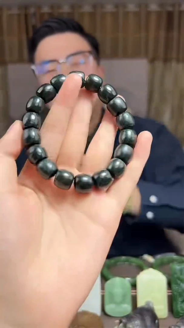 和田玉未镶嵌颈饰挂件12MM