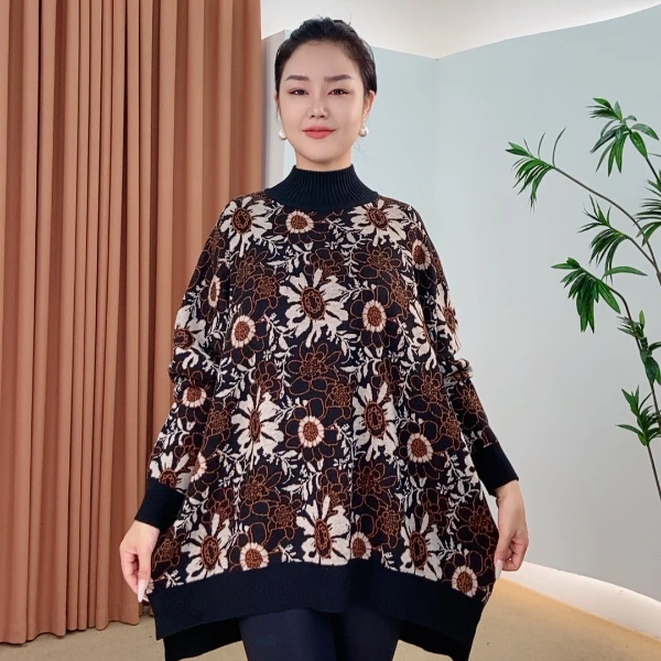 467针织时尚女士网红秋冬提花百搭休闲打底加厚女装连衣裙