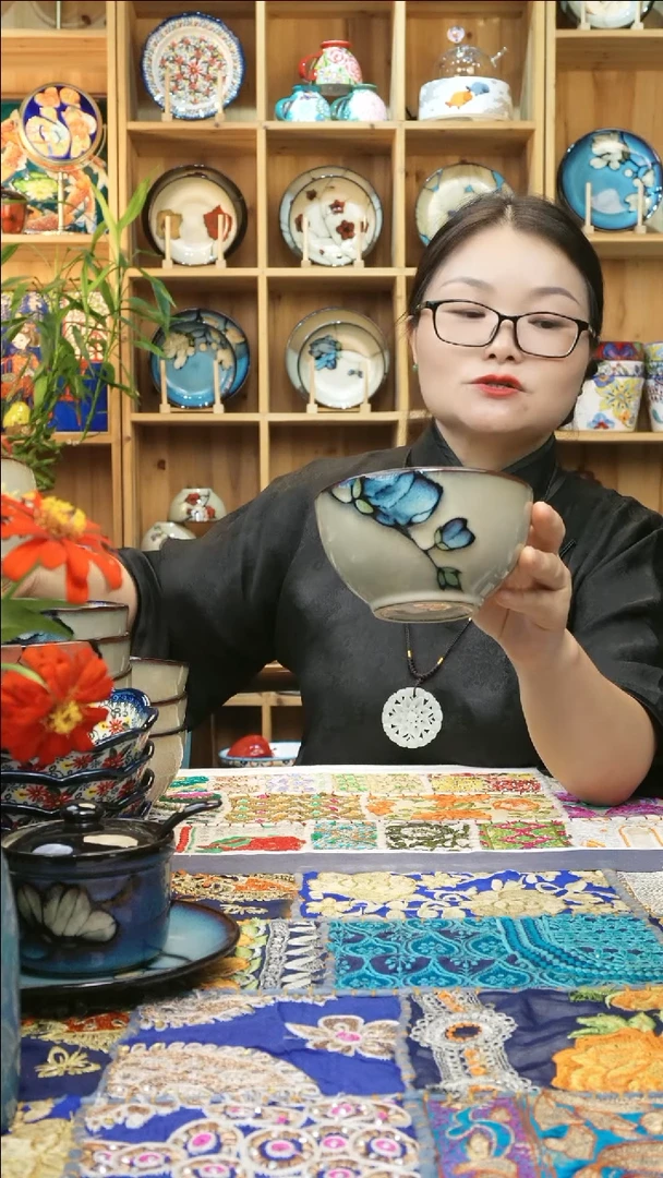瓷片小可高温瓷餐具米饭碗10只