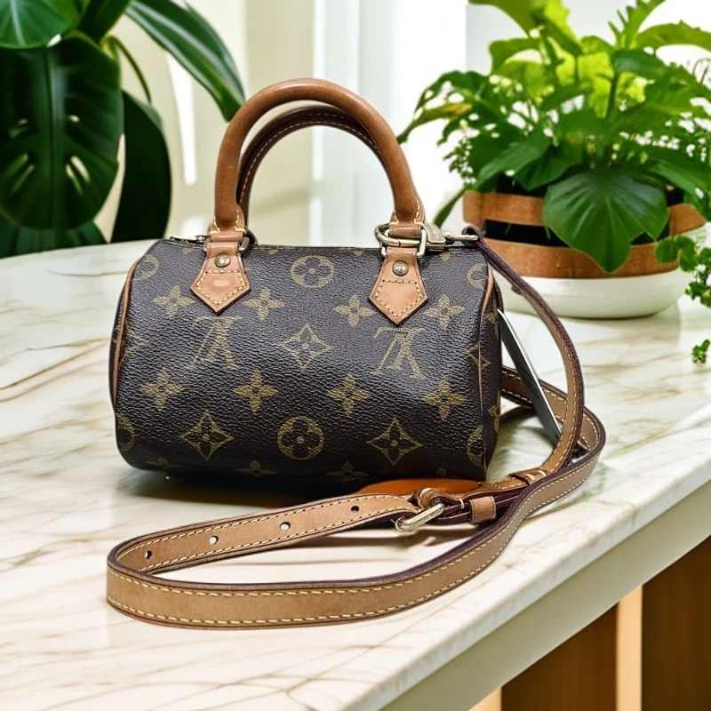 95新 LouisVuitton/路易威登  老花sp nano手提斜挎包 1887 3704