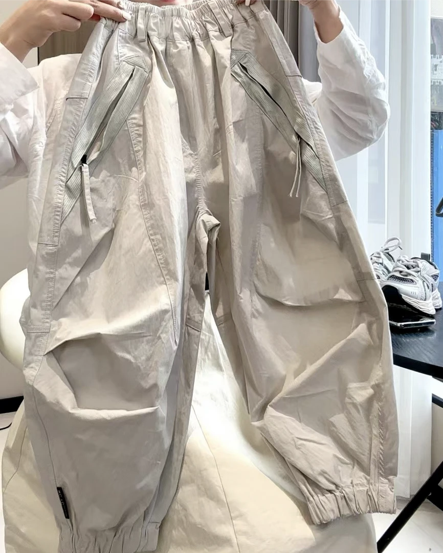 男童春夏【褶皱】工装裤2025新款中大童休闲潮酷炸街时尚裤子韩